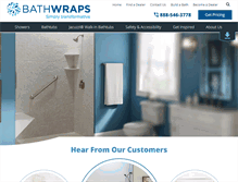 Tablet Screenshot of bathwraps.com